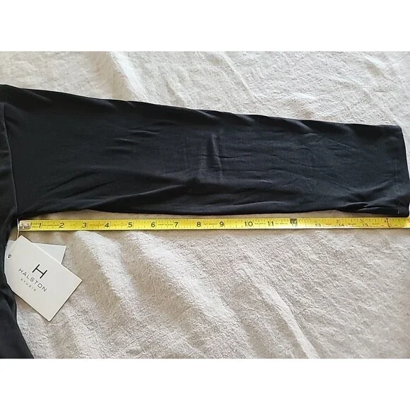 Halston Studio Women's Black Long Sleeve Top SIZE L NWT - Picture 8 of 12